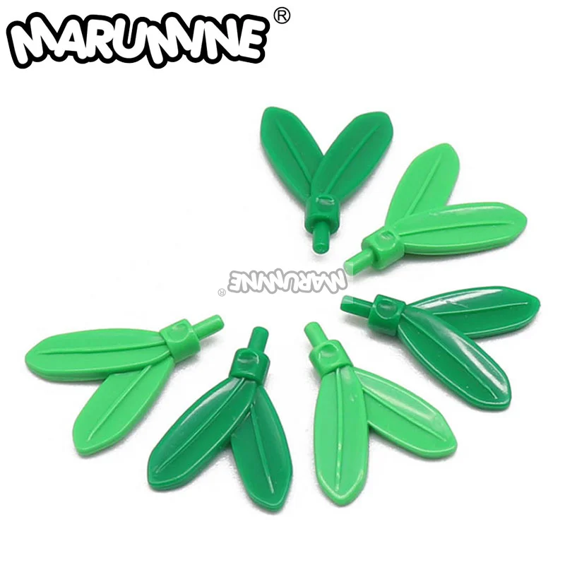 

MARUMINE MOC 30126 1000PCS Feather Shaped Blocks with Small Pin DIY STEM Assembly Toy Educational Intellectual Enlightenment Kit