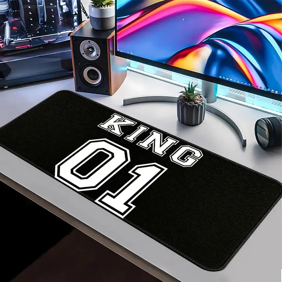 King Letter 01 Mouse Pad Keyboard Mouse Pad Game Console Pad Computer Laptop Pad Desk accessories office Pad rubber