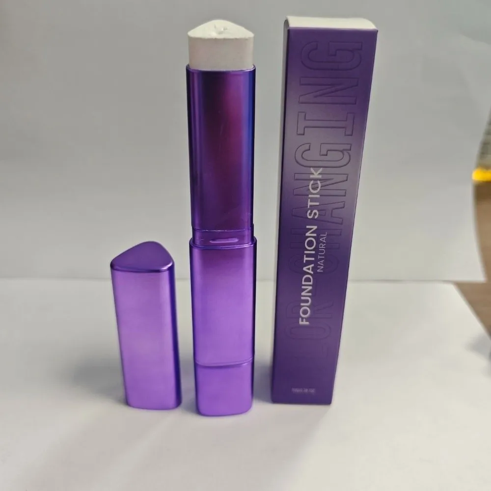 Lightweight Foundation Stick Smooth Texture Hydrating 2-In-1 Foundation Moisturizing Long Lasting Base Makeup Natural Look