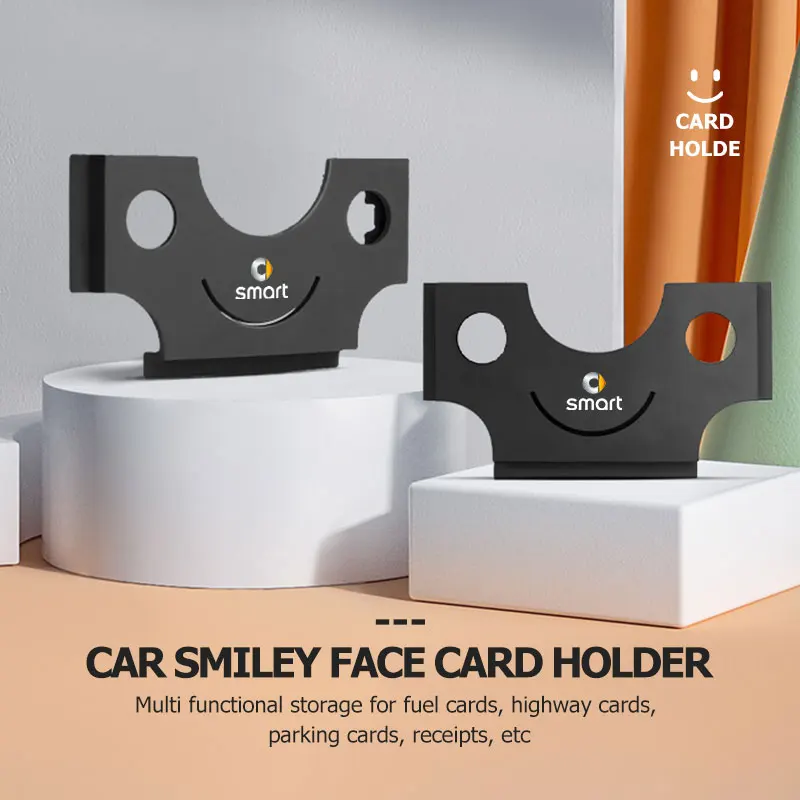 Car Card Clamp Parking Fixed Holder Clip Parking Ticket Holder For Smart Fortwo 451 450 453 Forfour Cabrio Crossblade ROADSTER