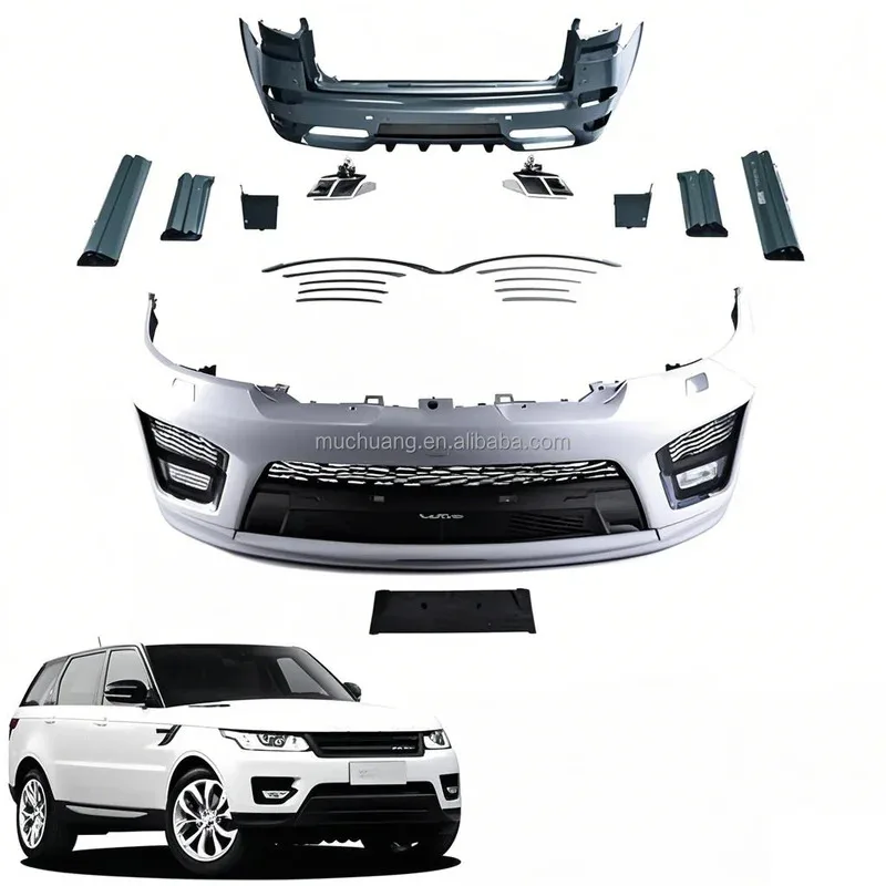

Hot Sales 2018 Range-Rover Sport SVR Style Front Bumper Body Kit Wheel Eyebrows in PP Material Upgrade Body Parts