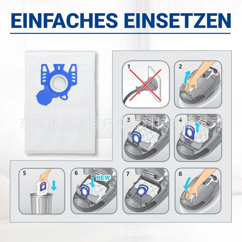 Совместим с мешками для пыли для пылесоса Miele GN Hyclean 3D аксессуары S8340/C1/C2/C3 мешки для пыли