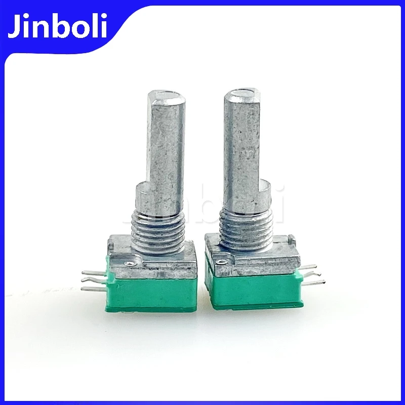 3PCS RK09 Type Single 3-Pin B20K Speaker Amplifier Audio Volume High Low Bass Adjustment Potentiometer D Shaft Length 20mm