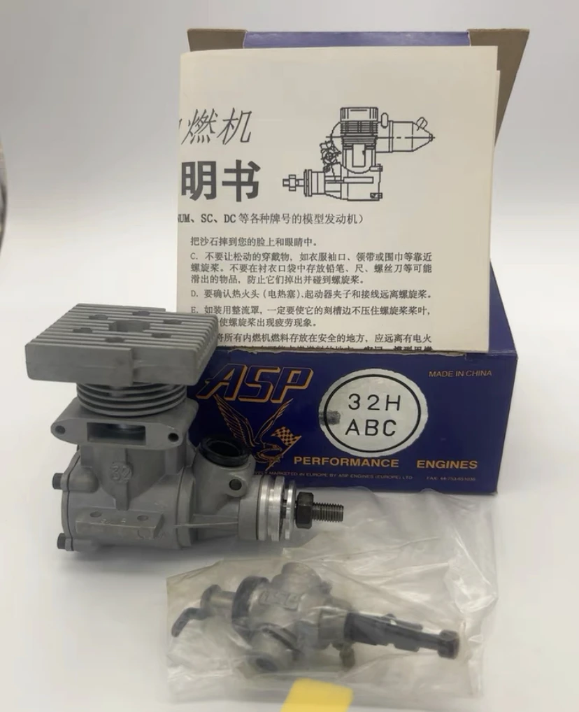 ASP SANYE 2 Stroke 32H 32 Nitro Motor 5.26CC  Engine with Muffler for RC OS YS SAITO