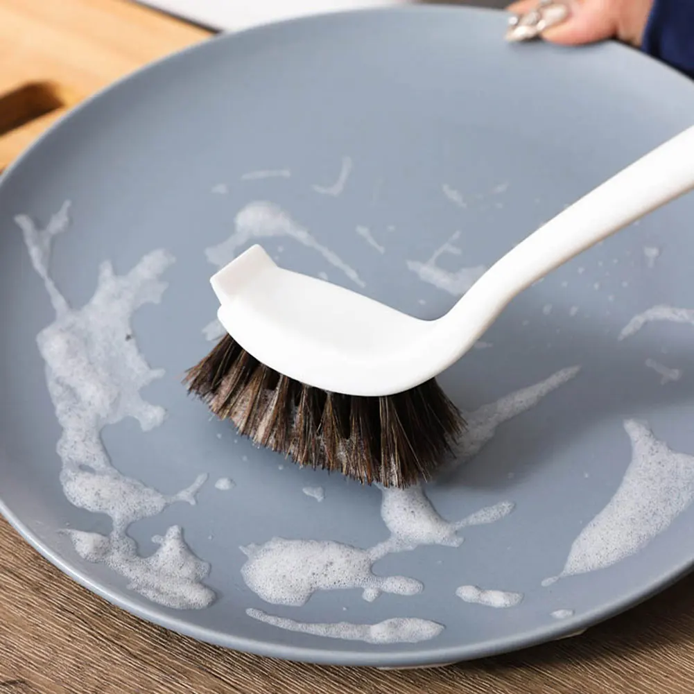 Brosse à vaisselle à Long manche pour le nettoyage de la cuisine, brosses à récurer utilitaires portables à Long manche, écologique pour la maison