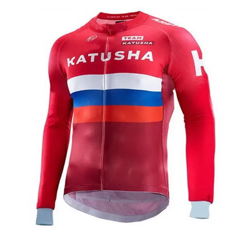 AliExpress NONE Spring Summer Long Cycling Jerseys 2016 KATUSHA  Team 2 Colors Mtb Long Sleeve Men Bike Wear Cycling Clothing