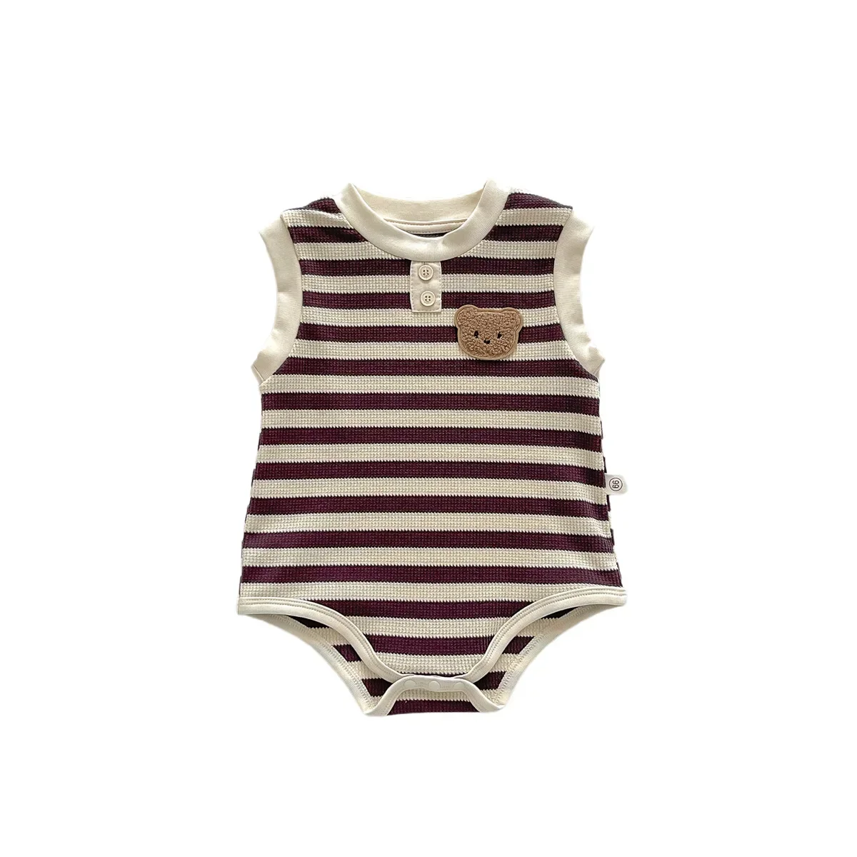 New 2024 Summer Sleeveless Knit Bodysuits Infant Baby Girls Boys One-pieces Kids Newborn Clothes- Ideal for Outdoor Activities