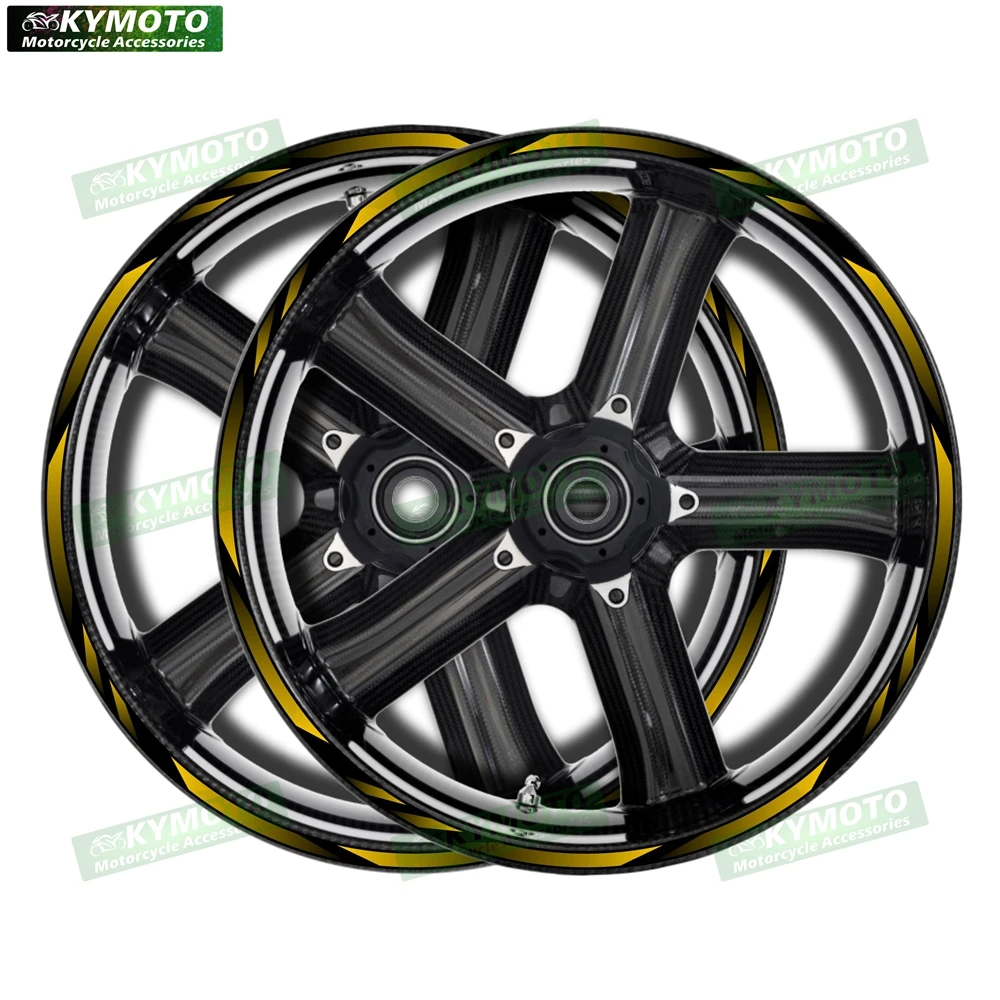 

Stickers for KAWASAKI ninja motorcycle 17 inch front and rear cover scratch decal wheel modified waterproof reflective rims