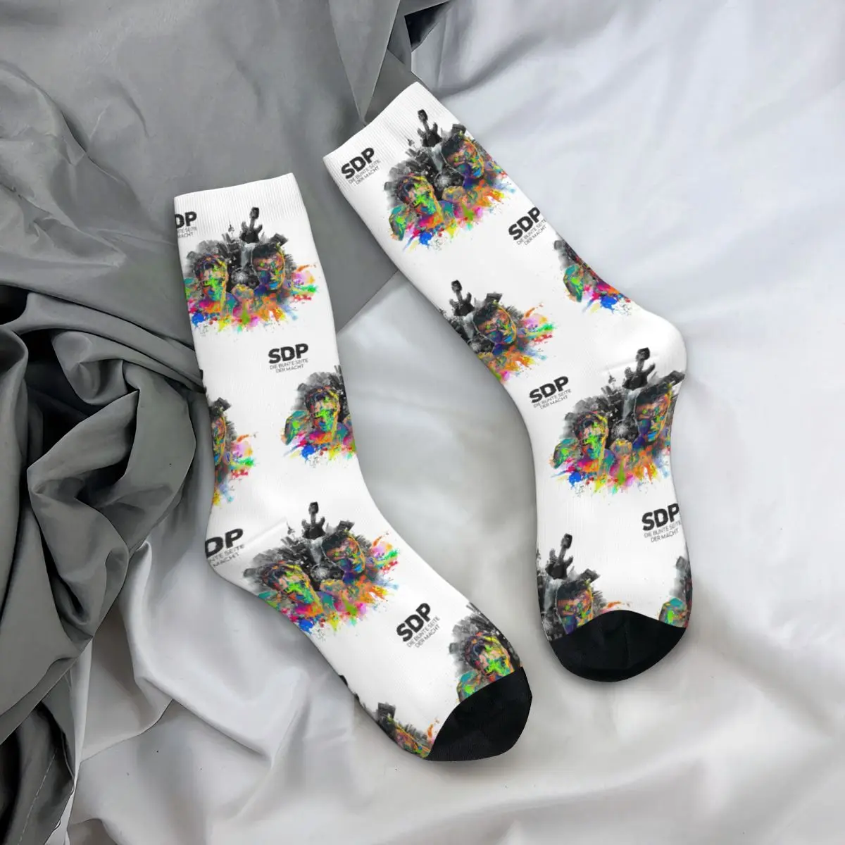 SDP Band Musik sänger 2024 Tour Hip Hop Zubehör Männer Frauen Socken rutsch feste Grafik mittellange Socken Baumwolle Geschenke