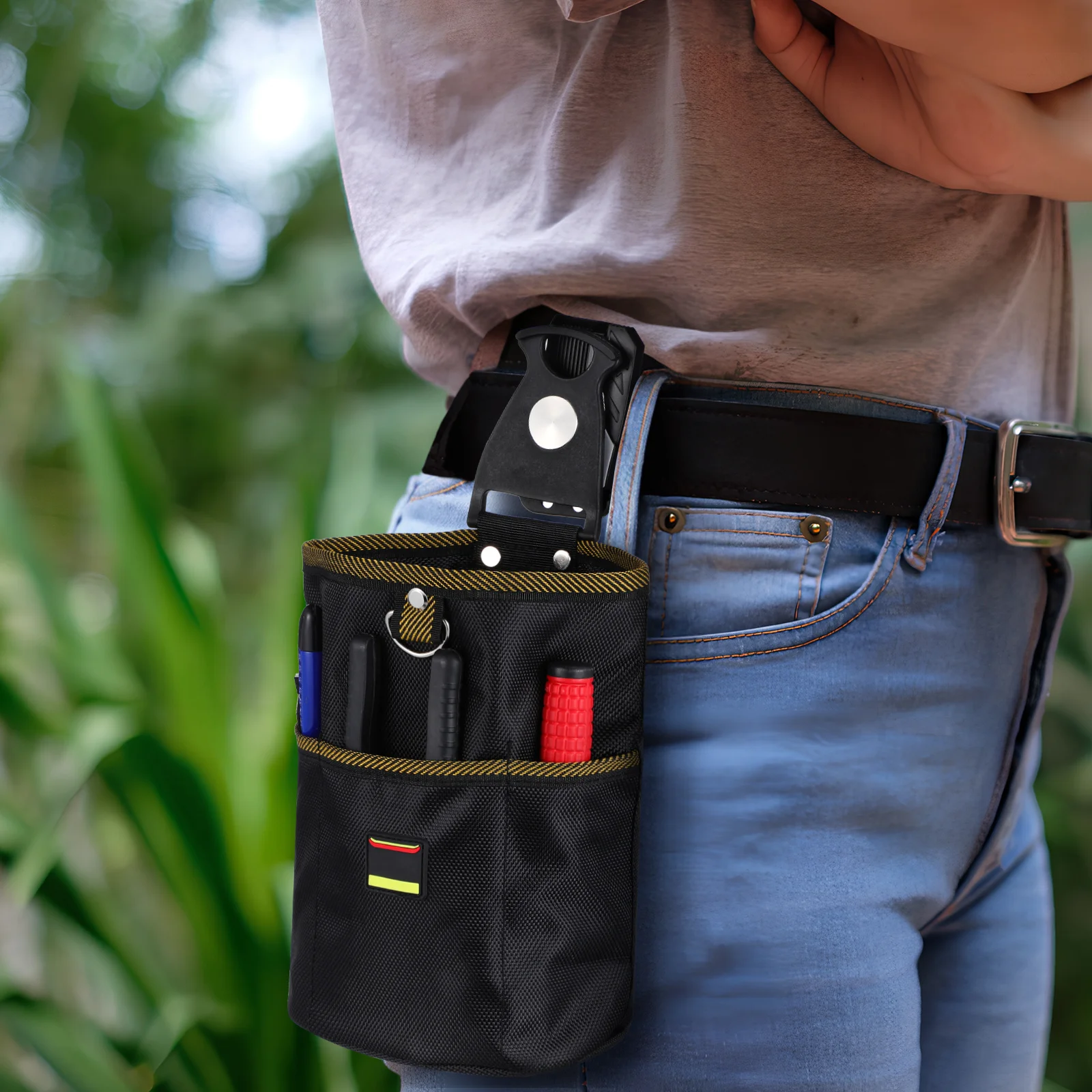 

Small Tool Pouch Belt Clip Oxford Cloth Maintenance Organizer Pocket Portable Waist Bag Electrician Multi-Pocket Tool Belt