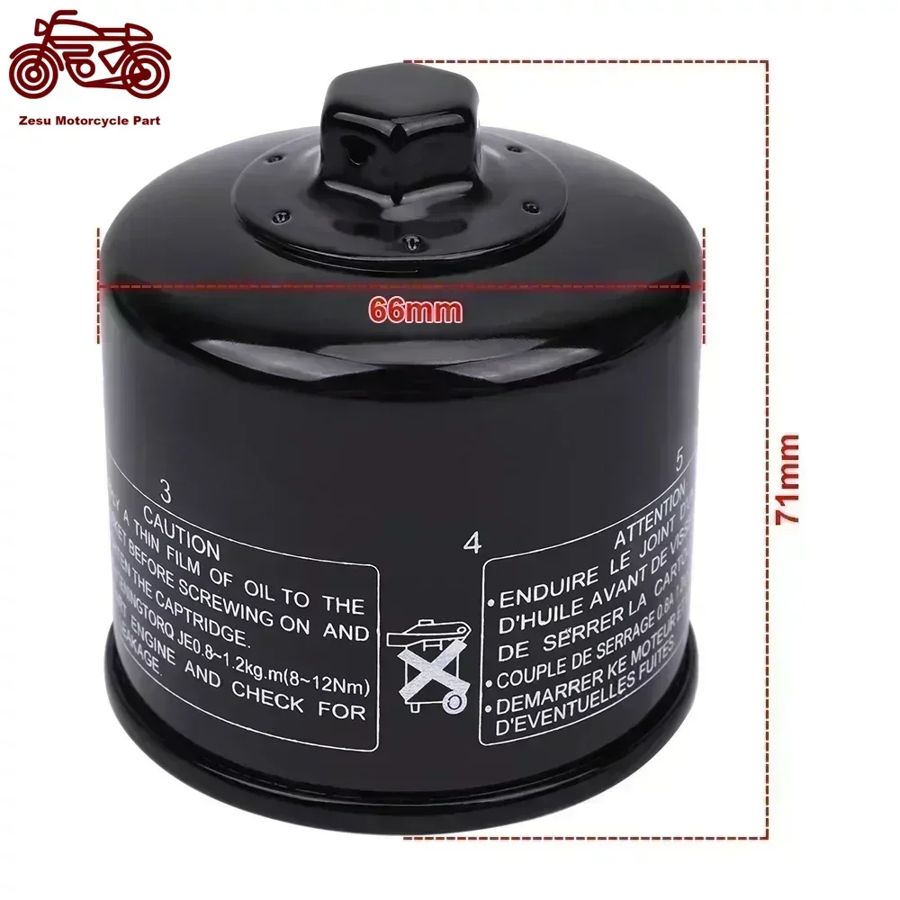 Motorcycle Oil Filter for Honda ZX12R VN1500 P1-P2 Mean Streak VN1600 A1-A3 Motorcycle Cars Accessories Fuel Gasoline Oil filter