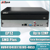 Dahua 4K NVR4104HS-4KS3 NVR4108HS-4KS3 4116HS-4KS3 Black NVR 4/8/16 CH SMD Smart IP Camera Monitor CCTV 1HDD Video Recorder SMD