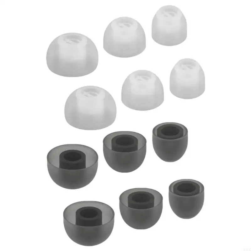 83CC Soft Silicone Earbuds Covers Eartips For In Ear Earphones Improved Auditory Experience 6 Pack