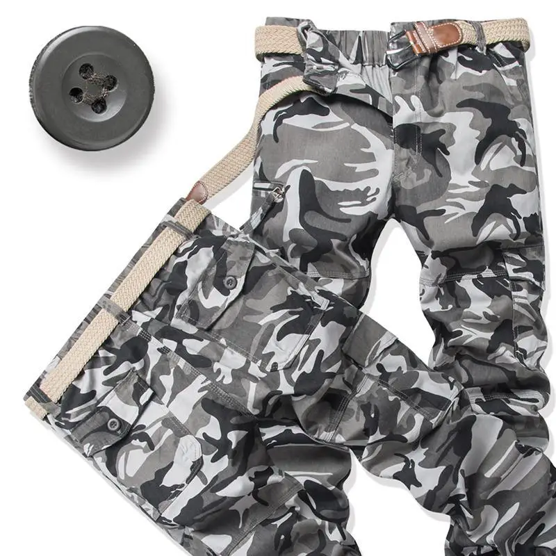 

Новые камуфляжные комбинезоны 2026 года: модные мужские брюки от трендового бренда, весенне-летние свободные брюки больших размеров, мужские повседневные брюки-карго