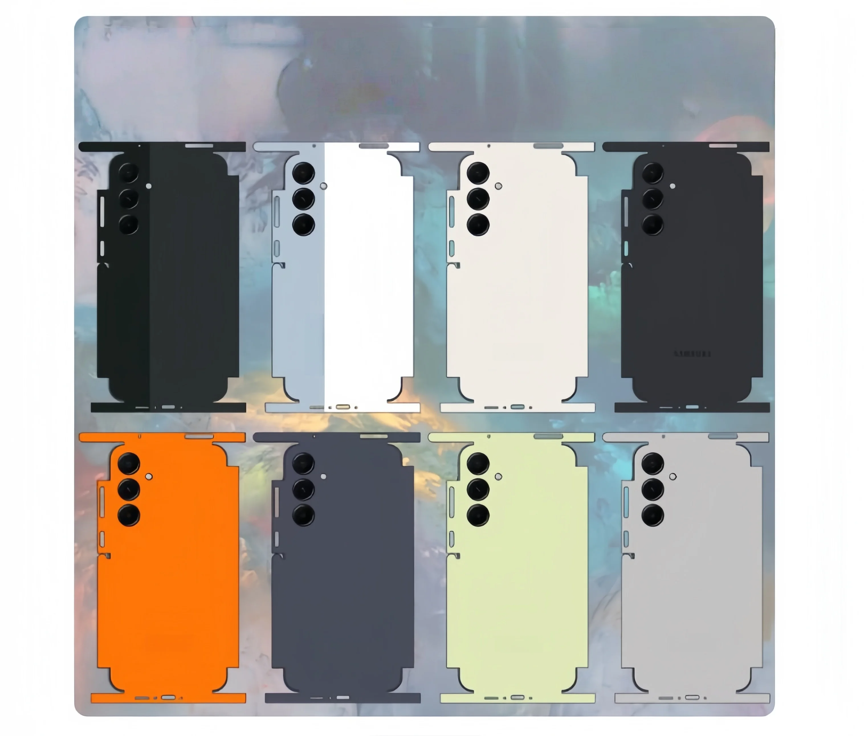 Plain color Skin Wrap For Samsung Galaxy A54 A55 A56 A57 5G Sticker A52 A72 Back Film A Series Protective Decal Screen Protector