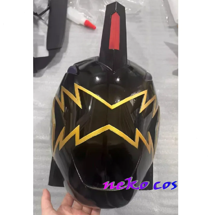 nekocos Bakuryuu Sentai Abaranger AbareBlack  Helmet  Mask resin Cosplay costume Custom size  Props Toy Gift Halloween Role Play view 3