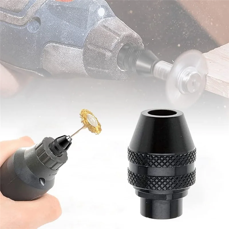 Multi Quick Change Keyless Chuck For Dremel 4486 Rotary Tools 3000 4000 7700 8200 (5Pack), Black-X59A view 5