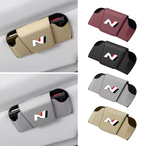 Car Sun Visor Sunglasses Case Glasses Organizers Box For Hyundai I30 I20 IX35 I40 Tucson Getz Veloster Kona Genesis Accent