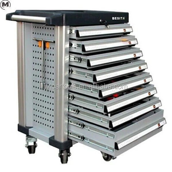 

400pcs garage tool set with 8 drawers tool trolley for auto flexibly fixing