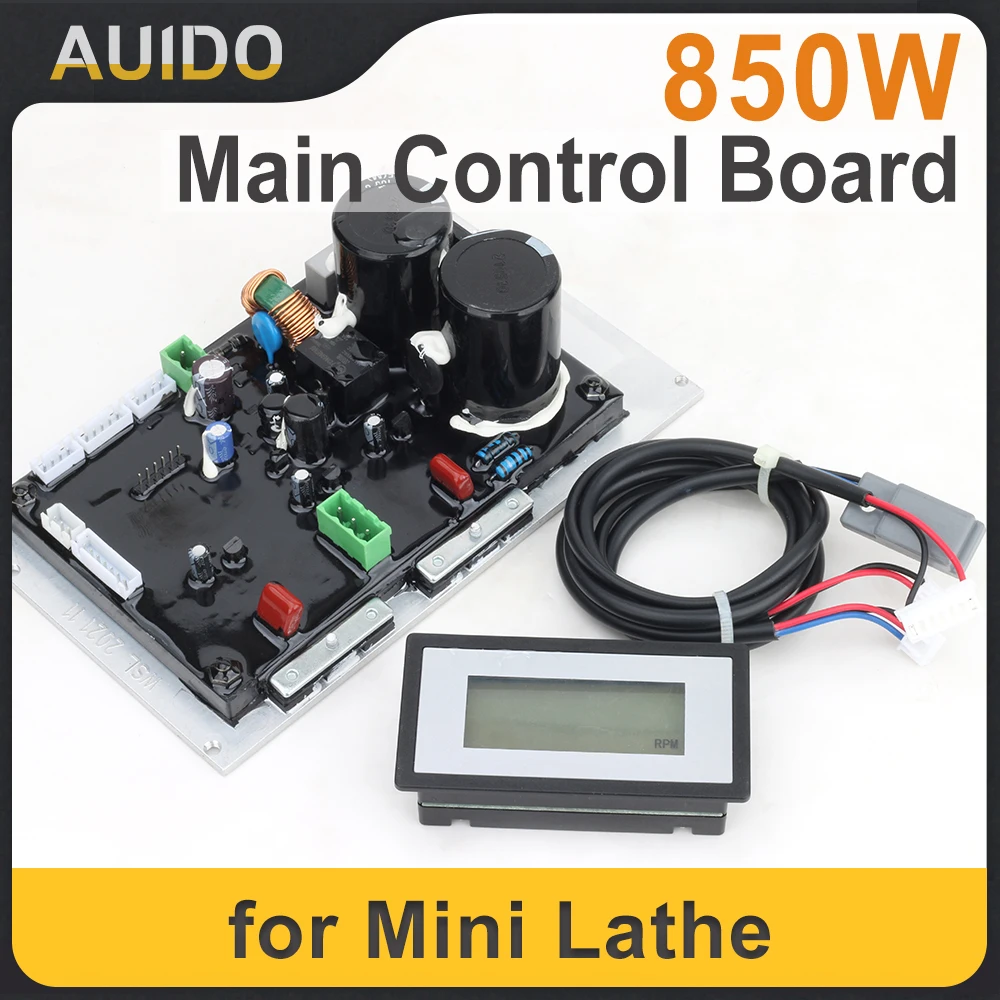 850W Lathe Power Drive Main Control Board WM210V with Brushless Motor Electric Circuit Digital Display Probe Kit for CNC Machine