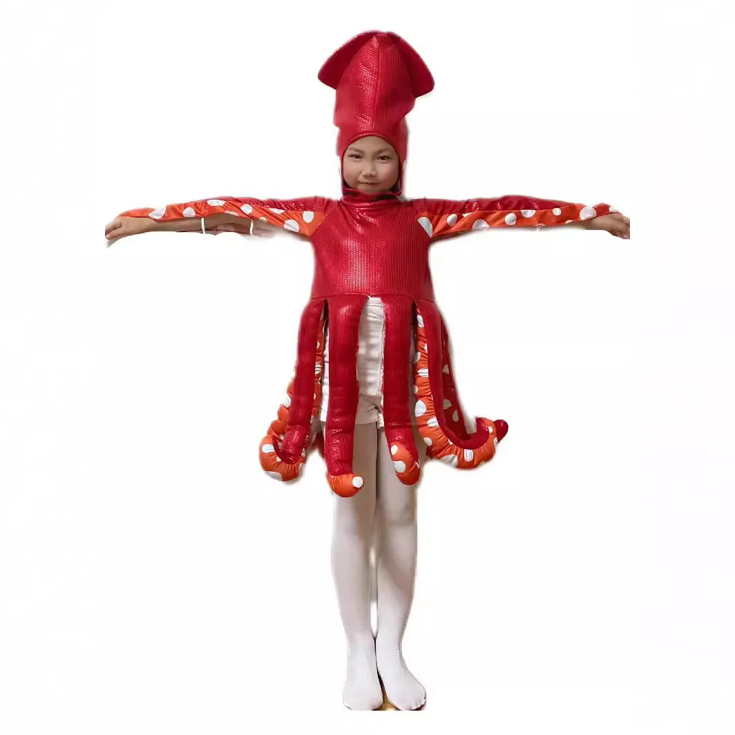 Fantasia de cosplay loween, fantasia infantil de poliéster, material tradicional chinês, roupas para performance em palco