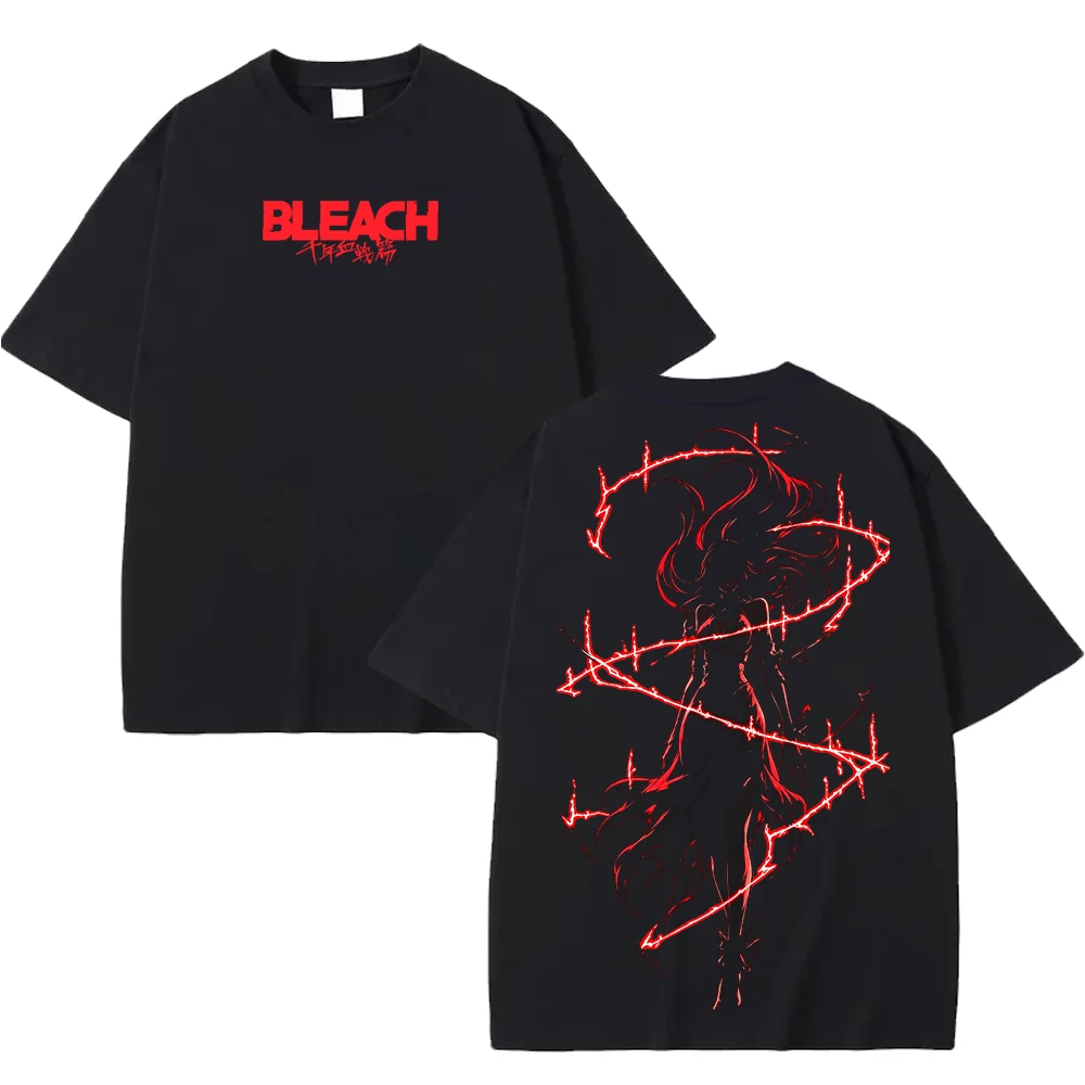 2026 Anime BLEACH Orihime Inoue T-shirt Street Fashion Harajuku Streetwear Men Women Clothing Short Sleeve 100% Cotton Tees Tops