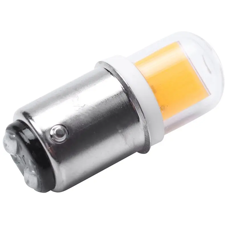 5X BA15D LED Light Bulb 3W 110V 220V AC Non-Dimming 300 Lumens COB 1511 LED Lamp For Chandelier Sewing(Warm White)-[Iubi-ABUA]