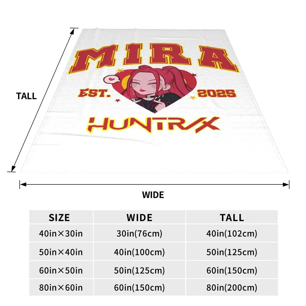 KPop Demon Hunters Huntrix Mira Coperte in velluto Coperta portatile ultra morbida per tutte le stagioni per tappeto da ufficio domestico