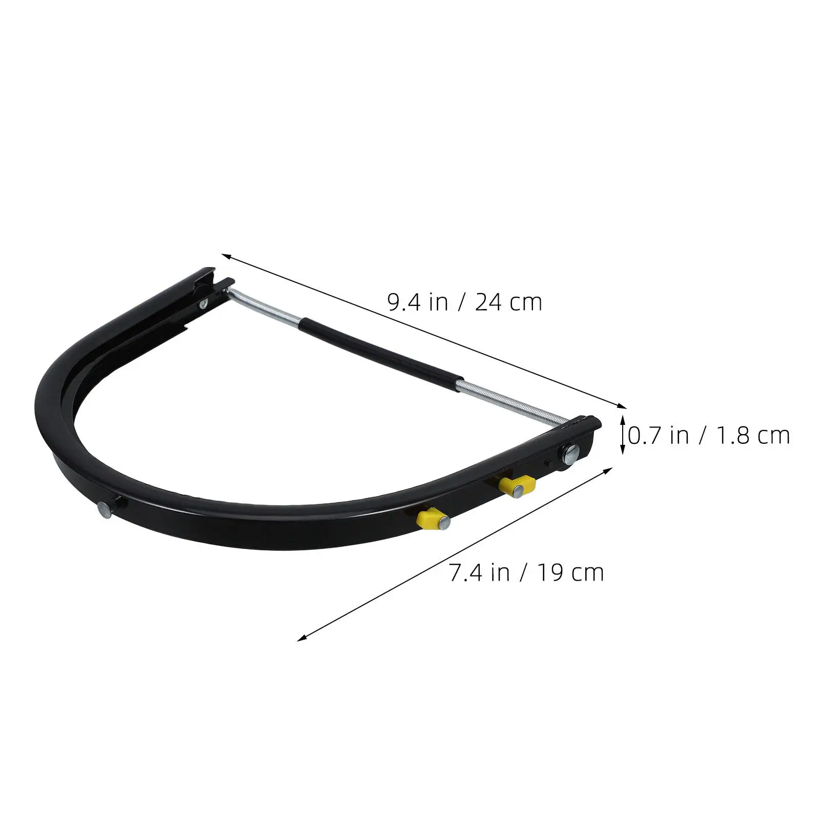 Hard Hat Face Shield Bracket 2 Pack Adjustable Aluminum Alloy Full Brim Visor Holder for Welding