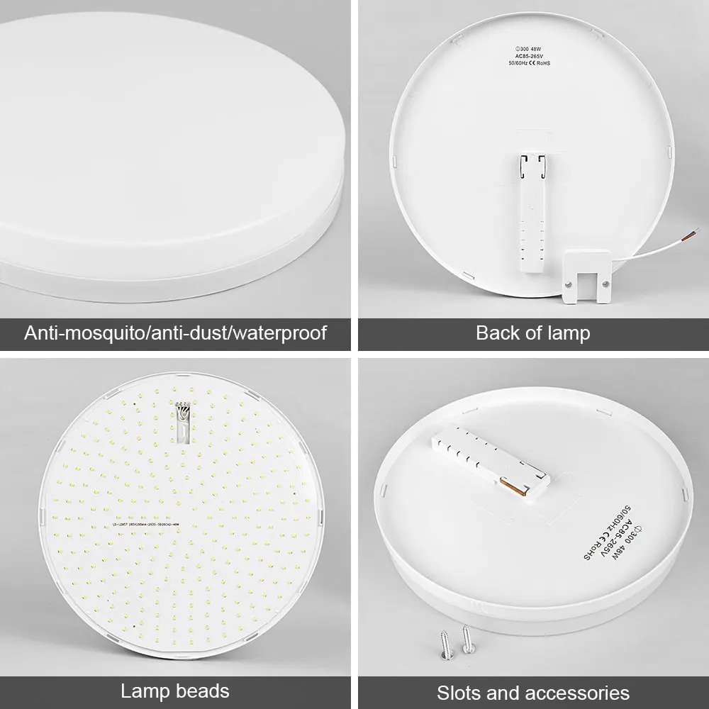 โคมไฟเพดาน LED ทรงกลมอัจฉริยะขนาด0.9นิ้ว24W 28W แอป/ รีโมทคอนโทรลหรี่แสงได้ไฟ LED บางเฉียบตกแต่งห้องสำหรับห้องนั่งเล่น