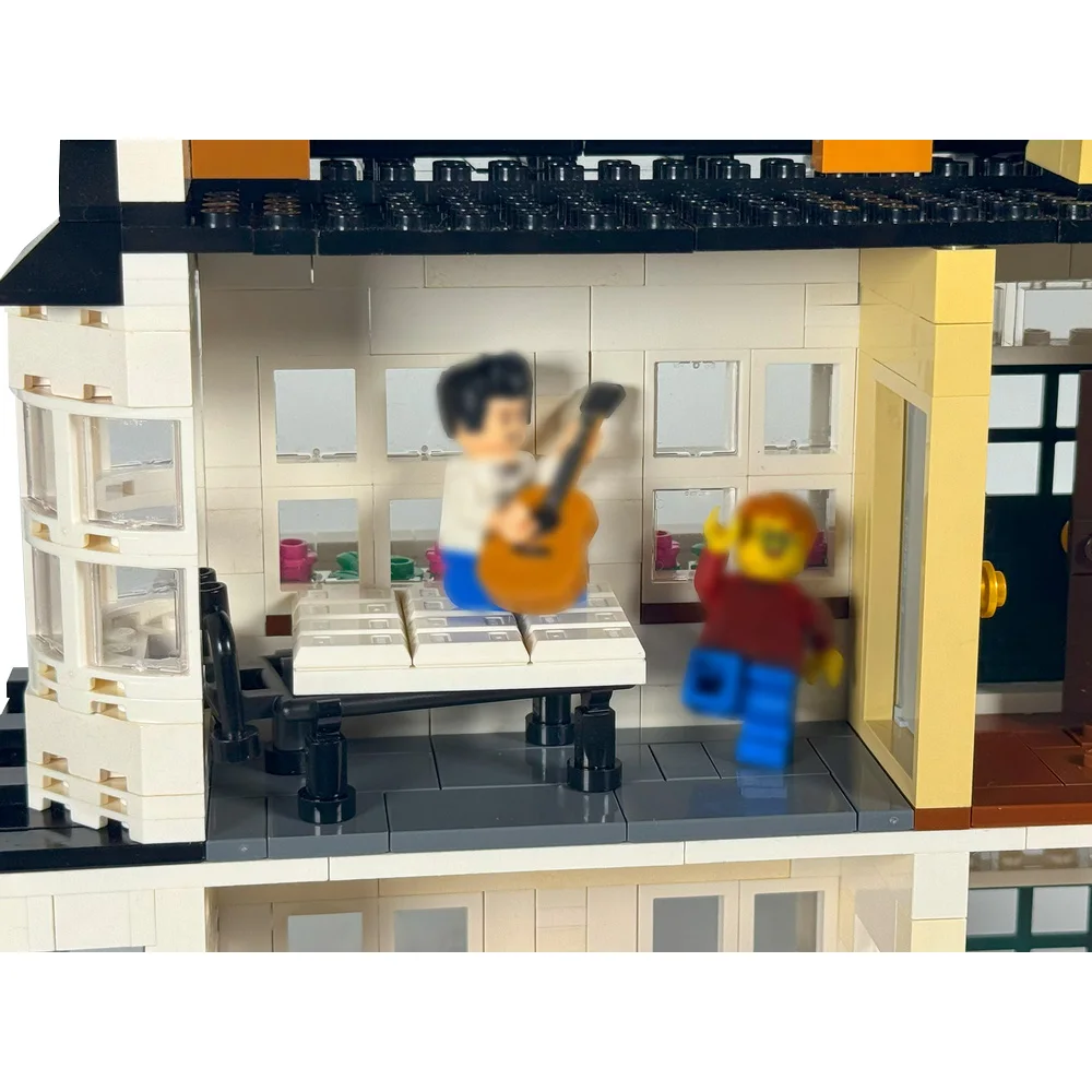 MOC 90s Movie Forrest Home Building Blocks Run Forrest Run Gump Wedding Boarding House Architecture Bricks Toy Adult Gift