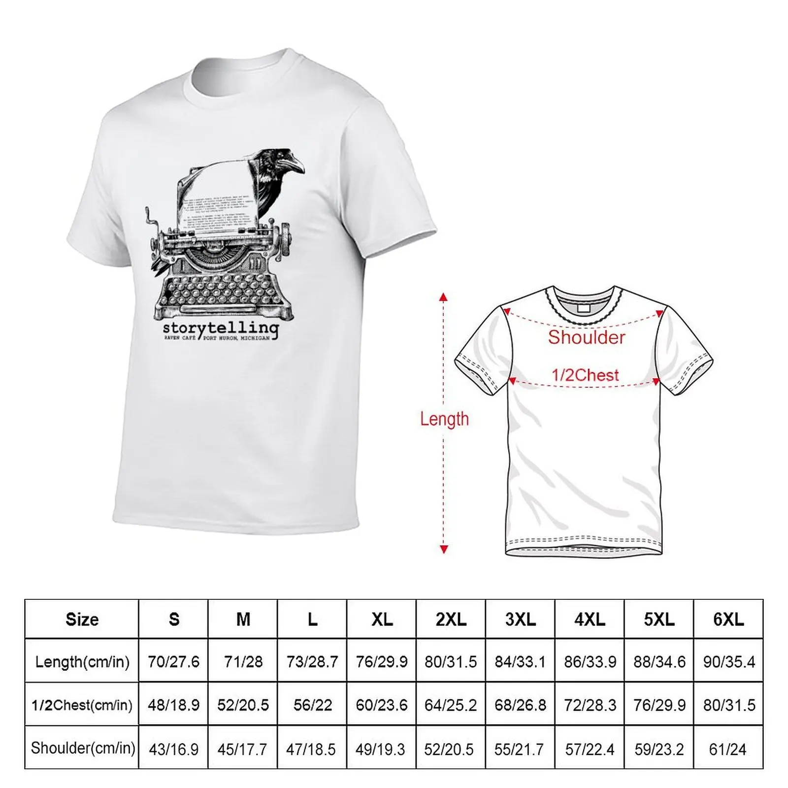 Storytelling (RAVEN CAFE) V2 T-Shirt heavyweights anime stuff sweat shirts, men