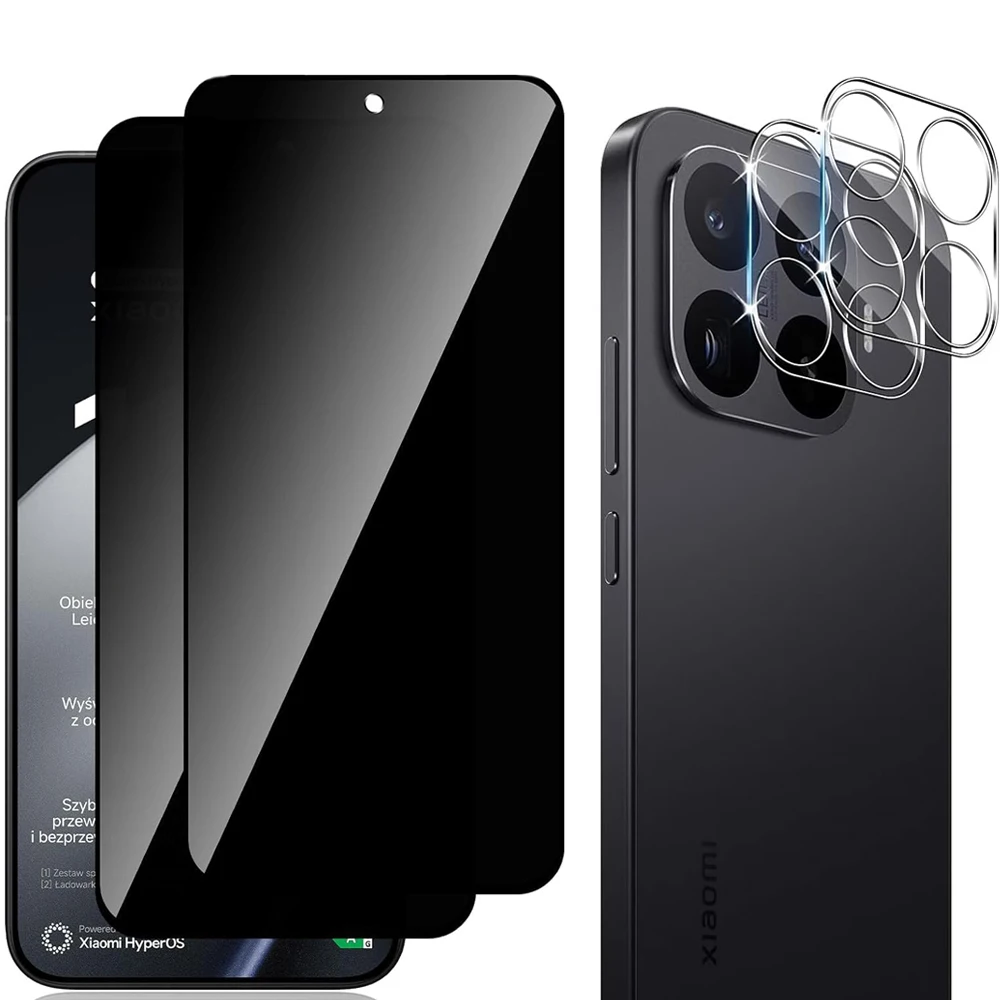 

2.5D 9H Anti-Spy Tempered Glass Privacy Screen Protectors For Xiaomi 17T Pro 17TPro