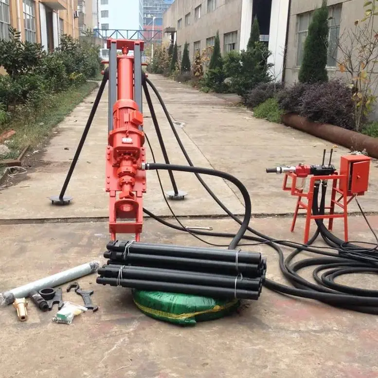 

Индивидуальная малогабаритная пневматическая буровая установка DTH, портативный перфоратор для бурения горных пород, глубина 40 м, высокий крутящий момент, для карьерных работ, горнодобывающей промышленности и водохранилищ