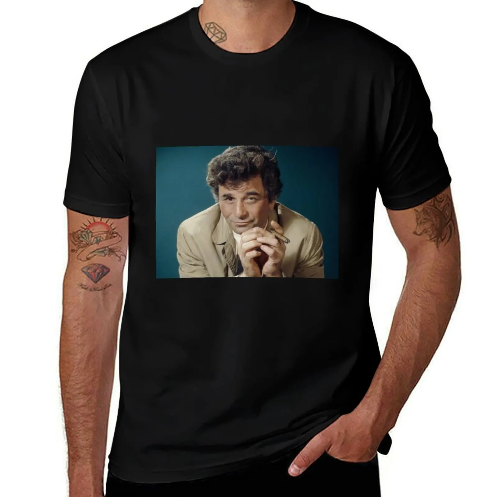 Columbo T-Shirt All Match Basic Short Sleeve Top T-Shirt