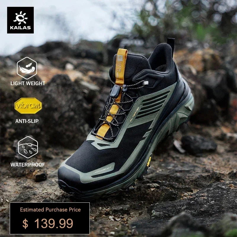 KAILAS Stratus FLT Anti-slip Hiking Shoes Men Outdoor Waterproof Breathable Anti-odor Walking Sneakers Trekking Shoes KS2312111