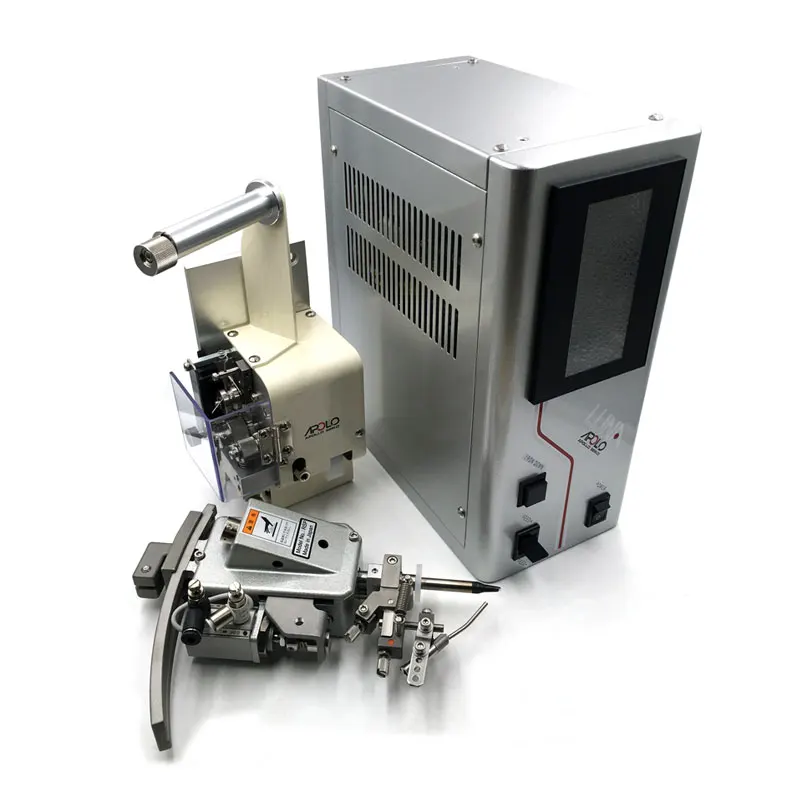 Apollo Seiko LUNA Thermostat Temperature Controllers Assembly With Tin Wire Feeder Solder Iron Sets For Auto Soldering Machine