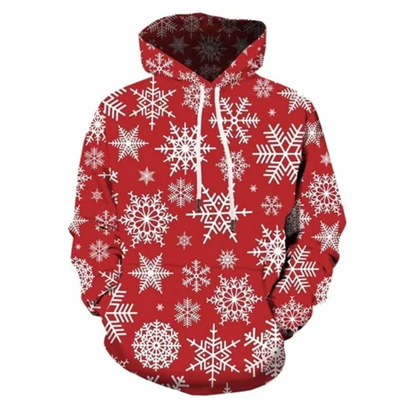 

Christmas Snow Graphic 3D Printed Men Hoodies New Fashion Hooded Pullover Casual Unisex Long Sleeve Autumn Christmas Sweatshirts