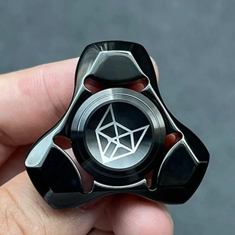 Mini Fidget Spinner en métal et acier inoxydable, pointe supérieure gyroscopique EDC, jouet sensoriel anti-Stress, rotatif, soulage l'anxiété pour fille