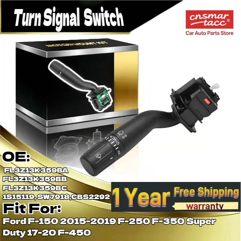 

FL3Z13K359BA FL3Z13K359BB FL3Z13K359BC Переключатель указателей поворота для Ford F-150 2015-2019 / F-250 F-350 Super Duty 17-20 / F-450