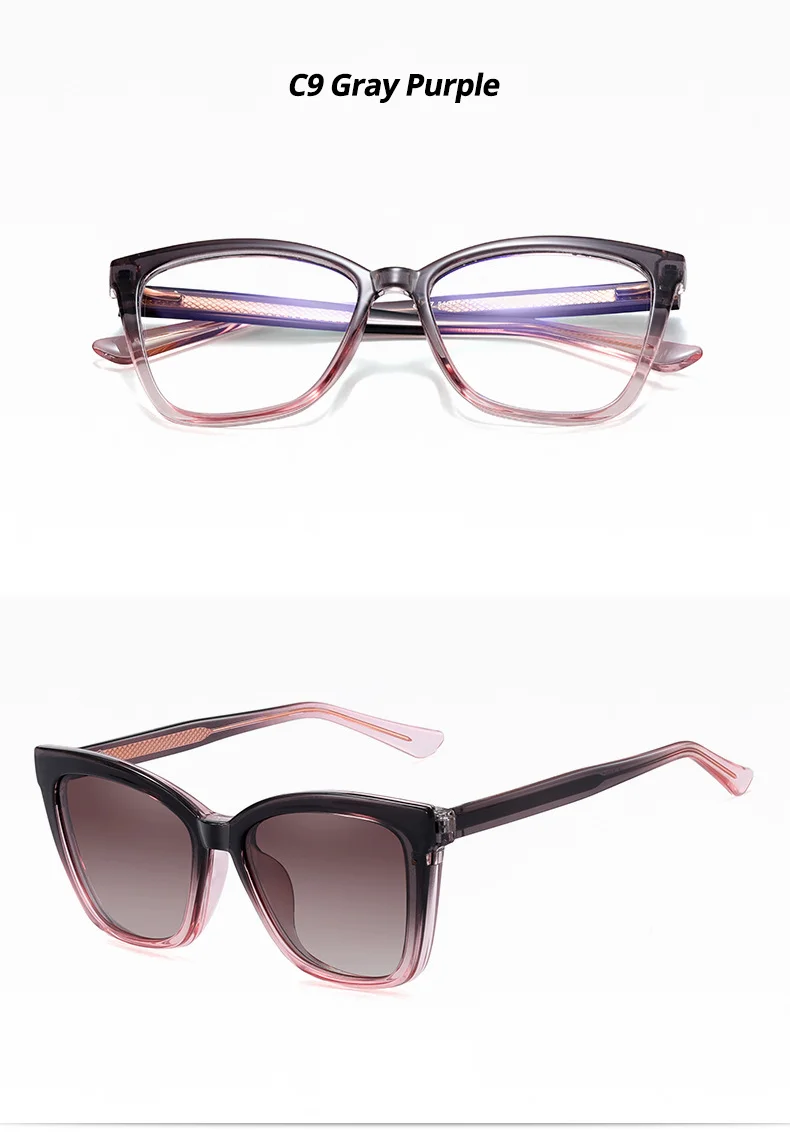 Ralferty Polarisierte Magnet-Sonnenbrille für Damen, Designer, 2-in-1-Brille zum Anklipsen, Damen-Sonnenbrille, Rezept 0 Dioptrien 2025 – Detail 13