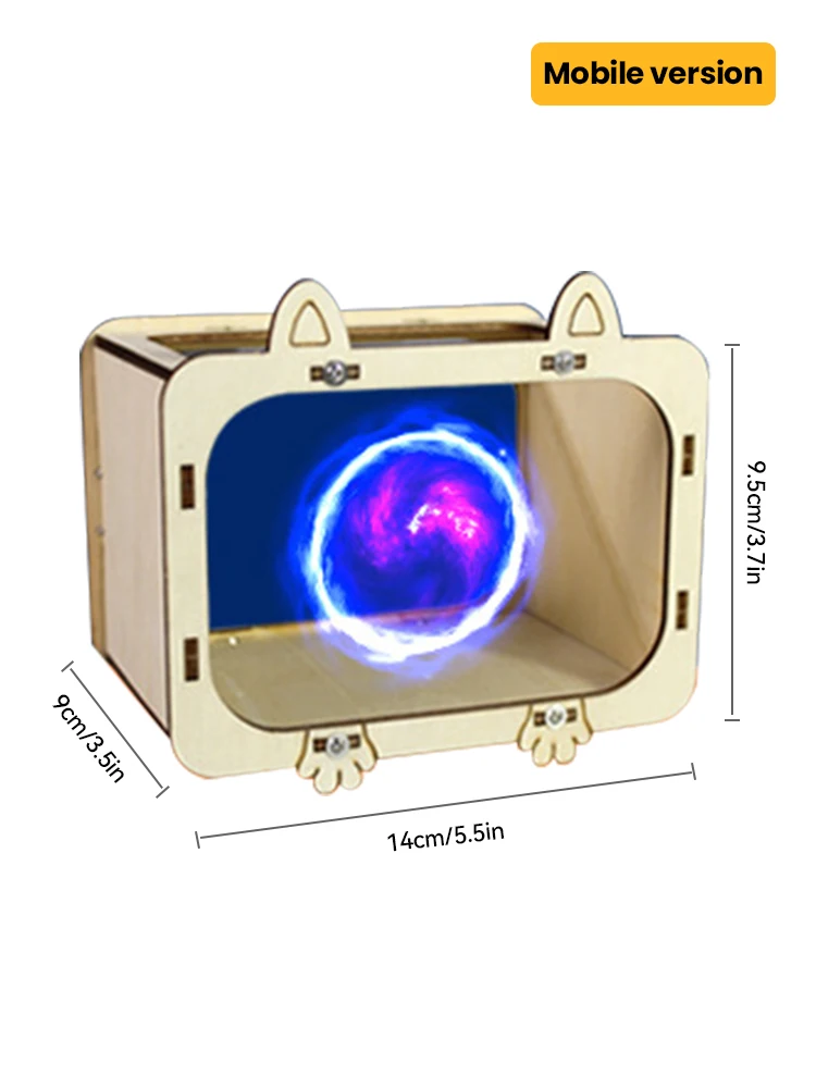 3D holographic cinema TV projector scientific experiment handmade materials for children and pupils