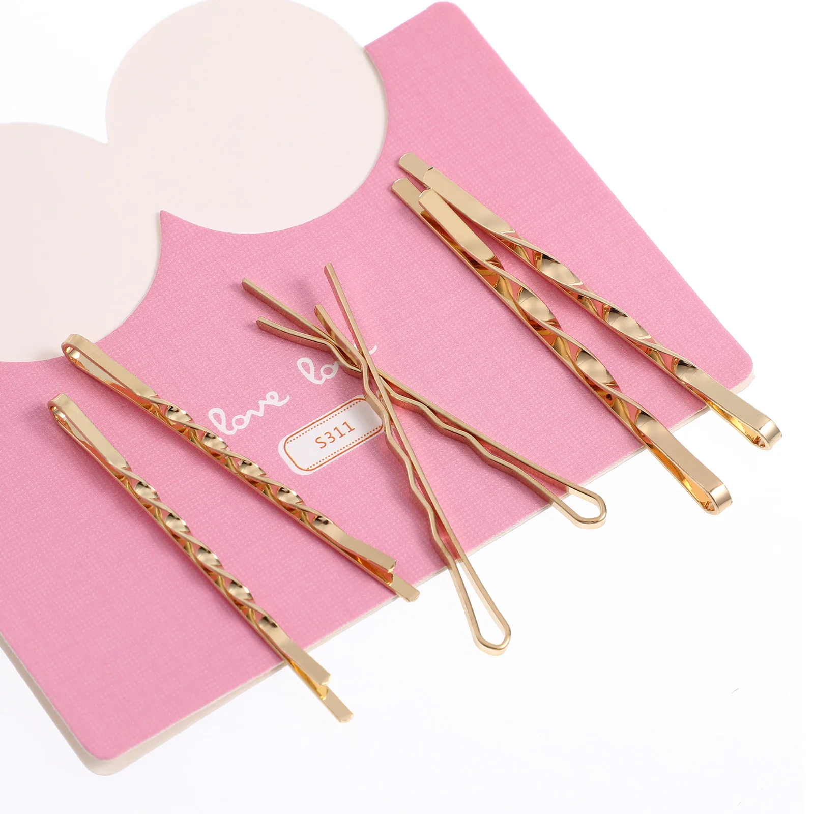 17 Pcs Invisible Hairpins for Women Clips Rave Thick Gold Women's Headbands Clamps Fashion Pearl Barrettes Metal Miss