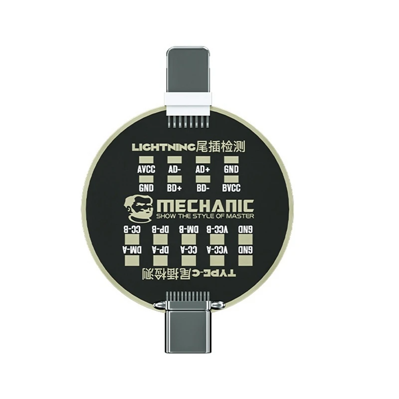 

ABKD MECHANIC T810 хвостовая вилка мобильного телефона, детектор тестовой платы для IPHONE TYPE-C, инструмент для ремонта обнаружения незарядки