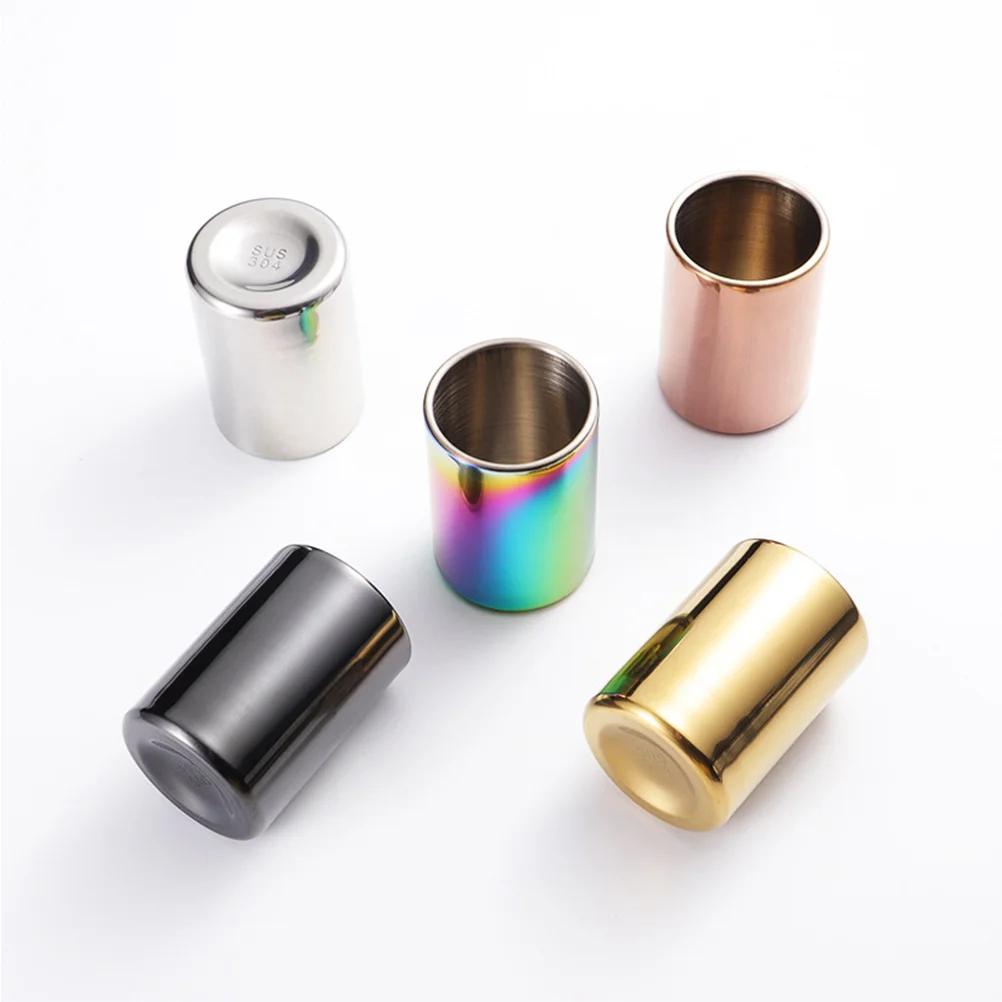 

Toothpick Case Stainless Steel Holder Toothpicks Container Jar Titanium Plating