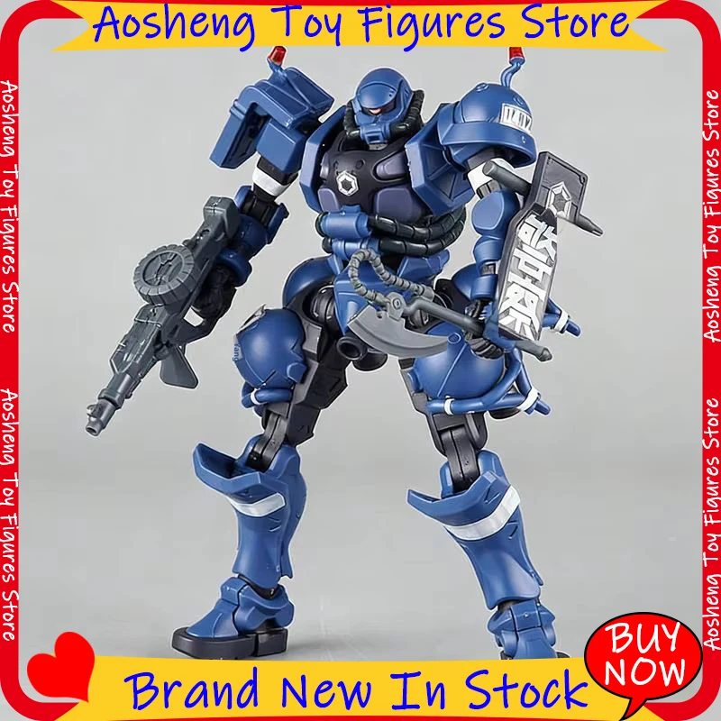 HG 1/144 Gquuuuuux, Kit de Modelo de Policía Militar Zaku, Figura de Acción Coleccionable, Adorno de Escritorio, Muñeco, Regalo para Entusiastas del Anime