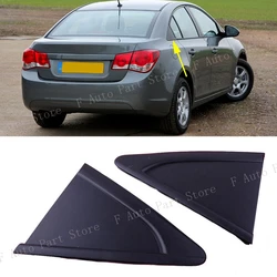 1Pair Car Rear Door Window Side Corner Triangle Panel Molding Trim Cover Lid For Chevrolet Cruze 2009 2010 2011 2012 2013 2014