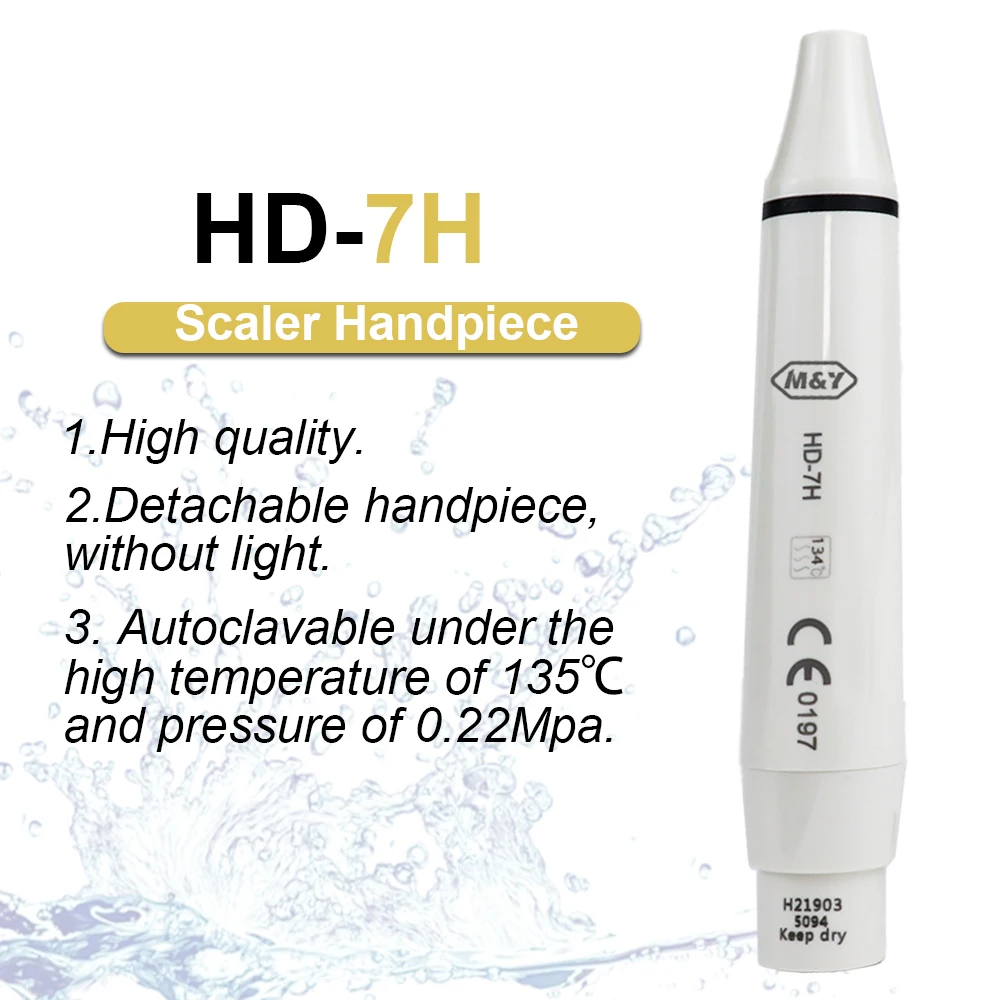Dental Ultrasonic without Light Scaler Handpiece HD-7H Detachable Fit For Dentistry Ultrasonic Scaler Teeth Whitening Tools