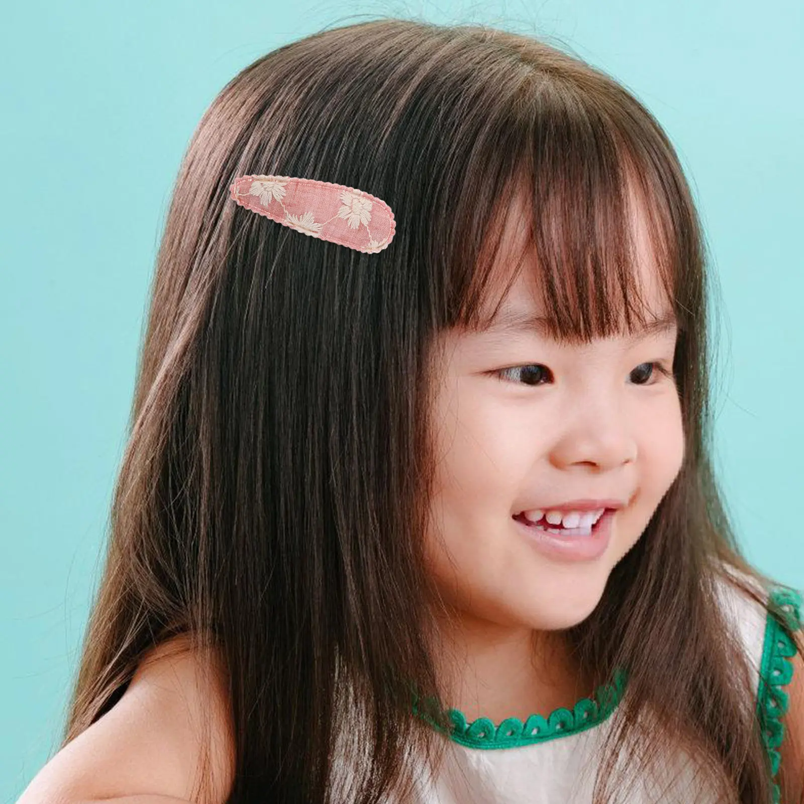 

20Pcs Fabric Hair Clips Set Embroidered Hair Accessories Lightweight Comfortable for Daily Wear