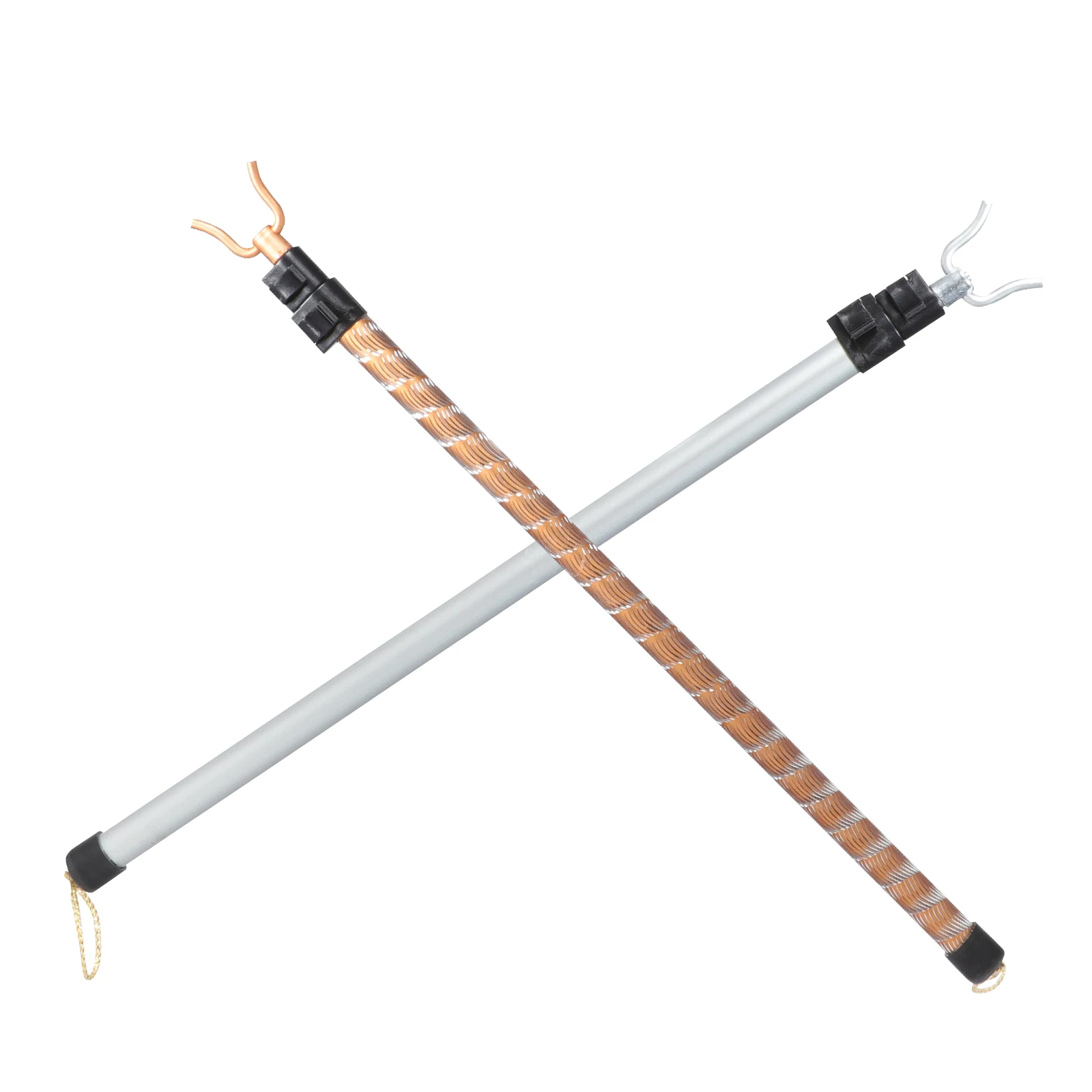 

2pcs Clothes Drying Pole Aluminum Alloy Retractable Lightweight Adjustable Hanging Rod For Wardrobe Ceiling Outdoor Use